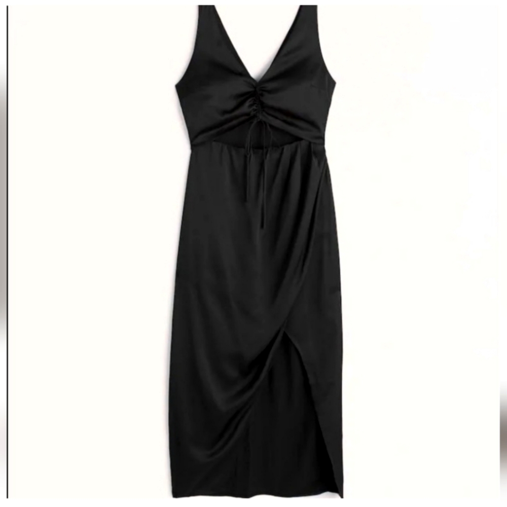 Abercrombie & Fitch Cinch front cutout dress